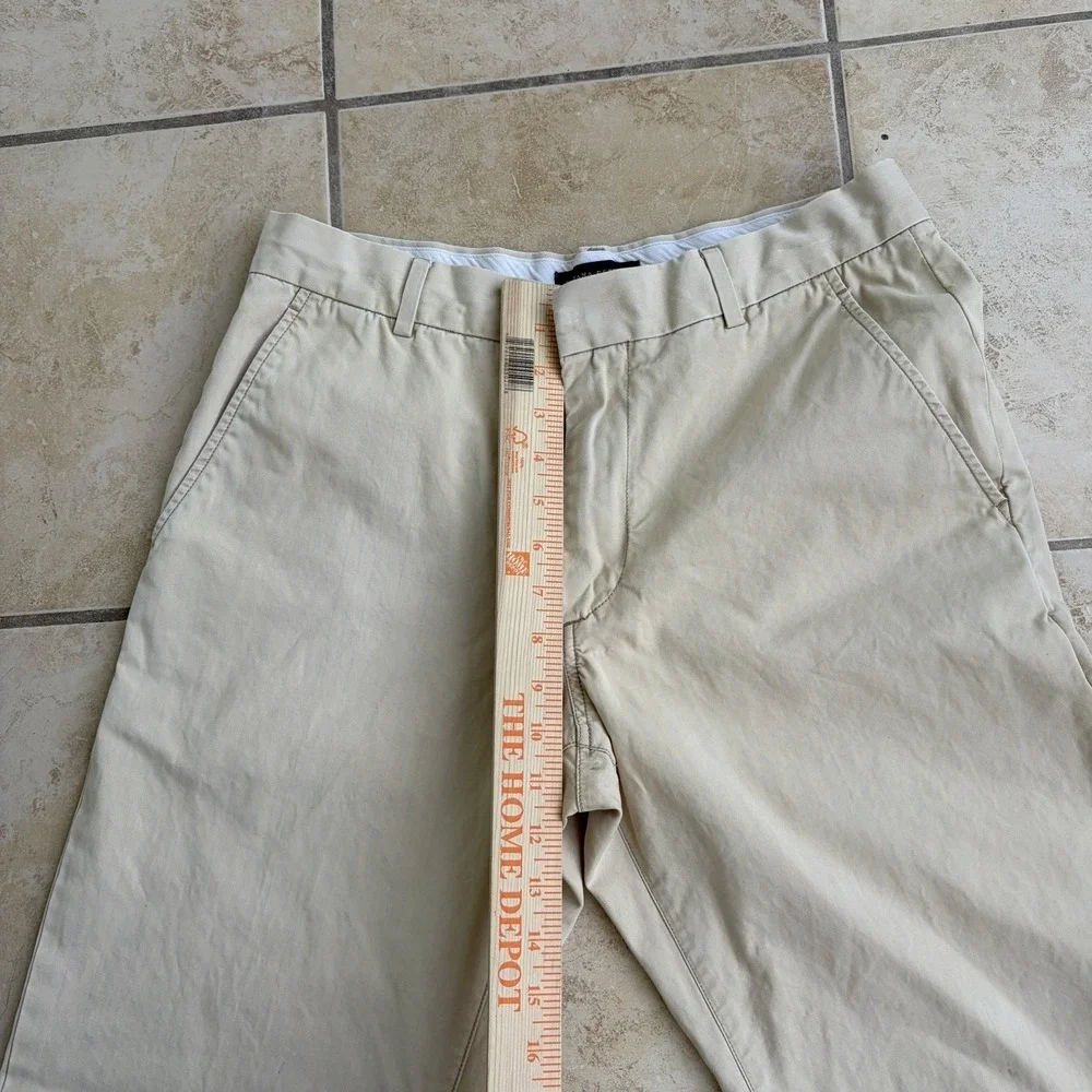 Vintage Banana‎ Republic Pants Mens 31x32 Beige Pinstriped Relaxed Fit Chino Y2K